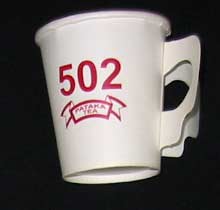Paper cups with Handle for 502 Pataka Tea TV Ad