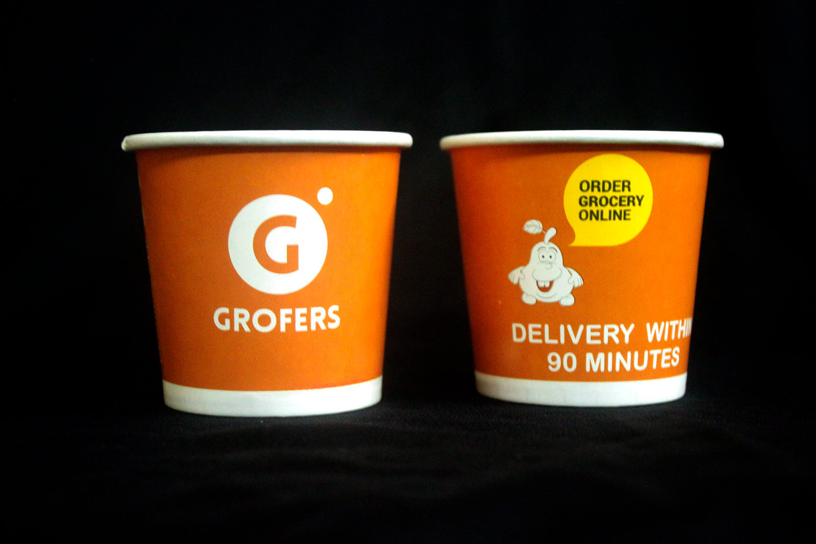 Paper Cups for Grocery app - Grofers