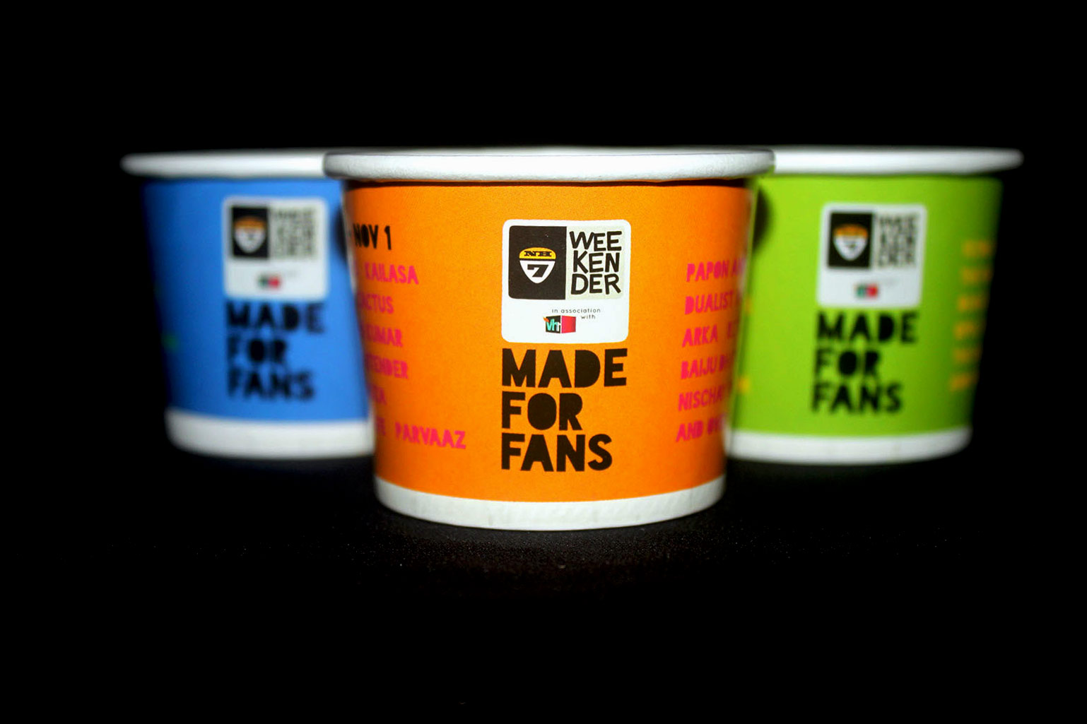 Customizd Cups for the promotion of Music concert - NH7 Weekender