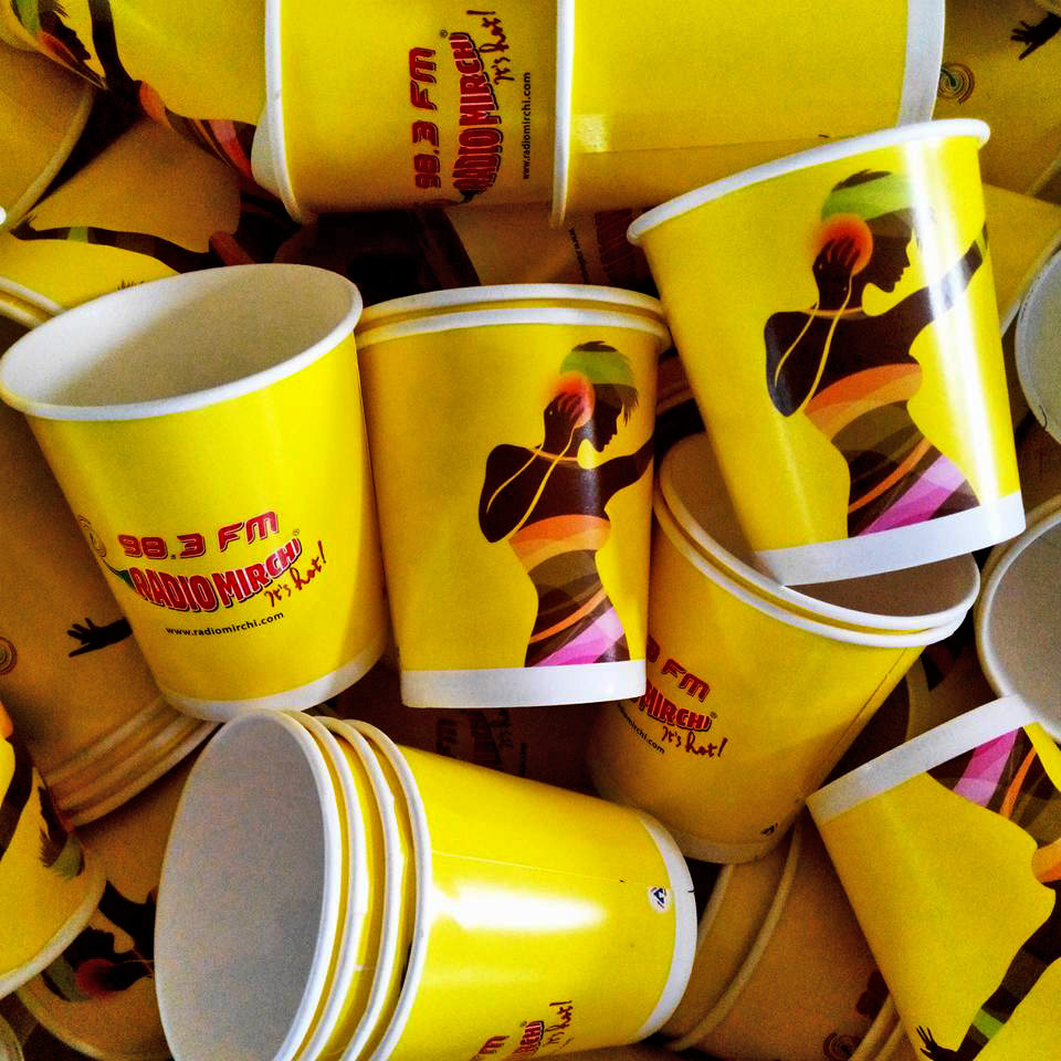 Paper cups for Radio Mirchi