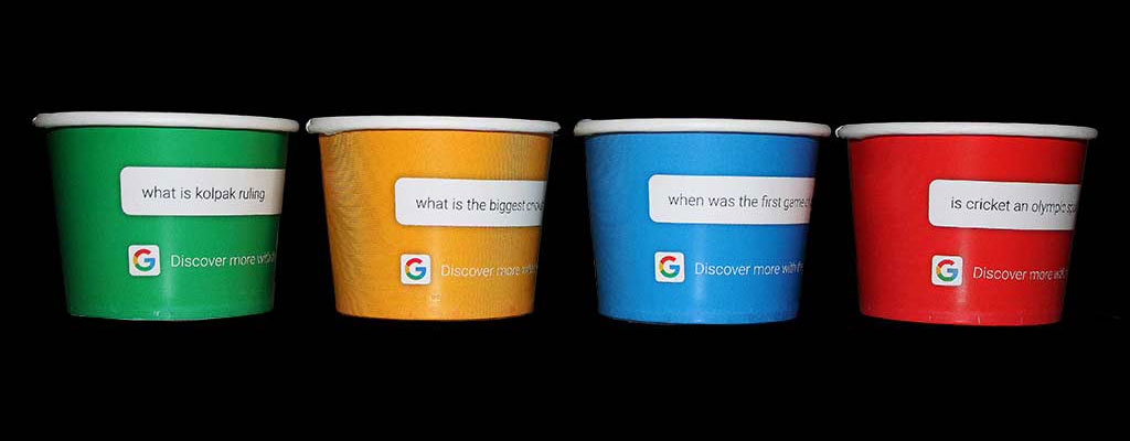 Our Disposable Cups for the ‘Ask Google’ Campaign