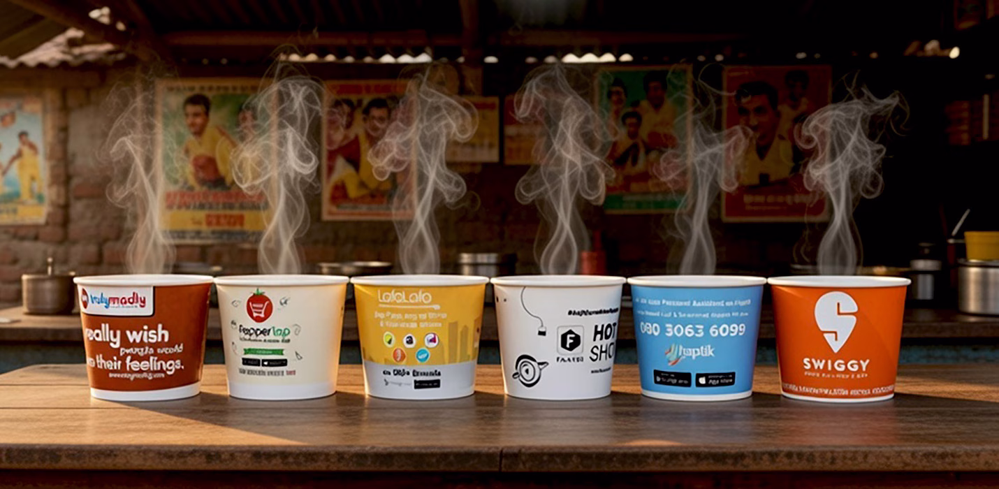 Promotion TrulyMadly PepperTap LafaLafa Faasos Haptik Swiggy Paper Cup Manufacturer