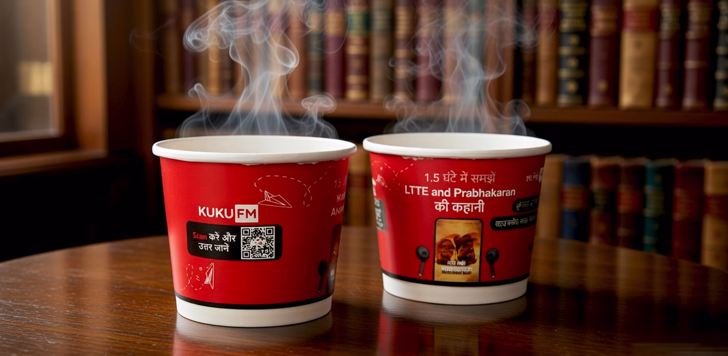 Kuku FM Podcast Audio Library Paper Cup Manufacturer