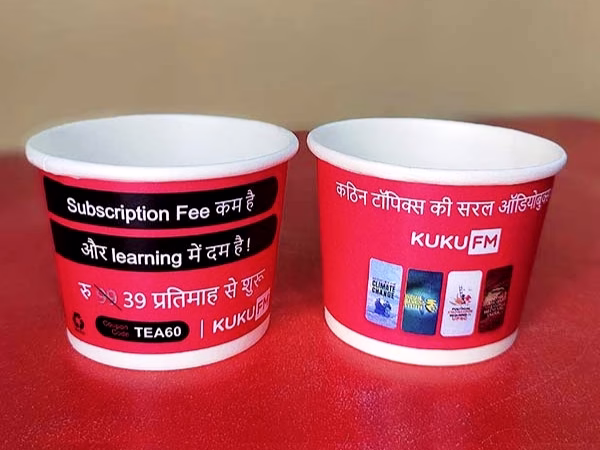Paper cup manufacturer kuku fm promotion 5