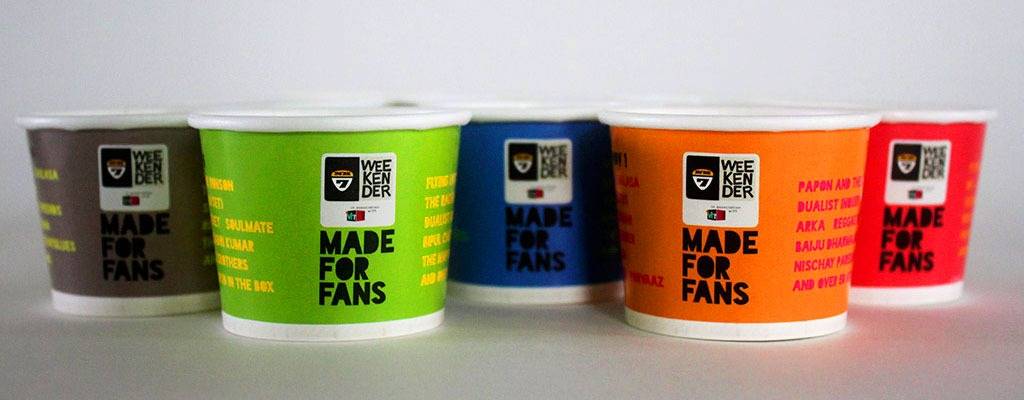 Paper  Cups for NH7 Weekender Music Concert